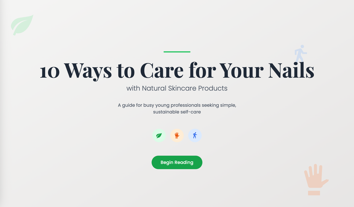 Care for Your Nails with Natural Skincare Products